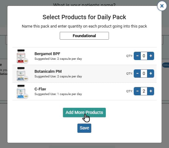 Add more products to a pack Add more products to a pack screenshot