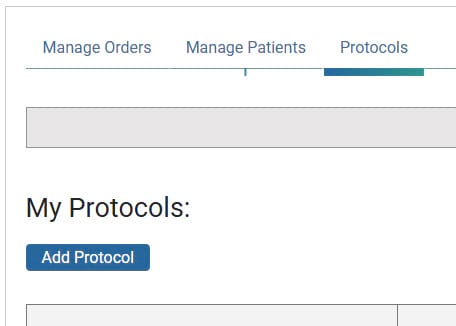 Add new protocol button Add new protocol button screenshot