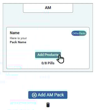 Add product to a pack Add product to a pack screenshot