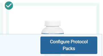 Configure protocol pack button Configure protocol pack button screenshot