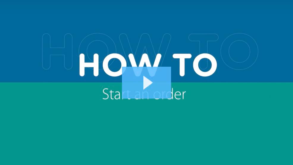 How to start an order How to start and order video placeholder image