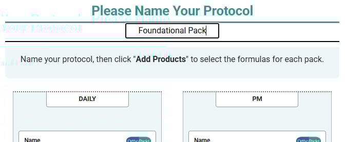 Name your protocol Name your protocol screenshot
