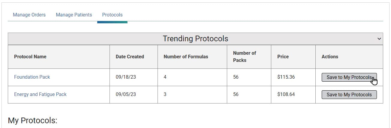 Use a trending protocol screenshot